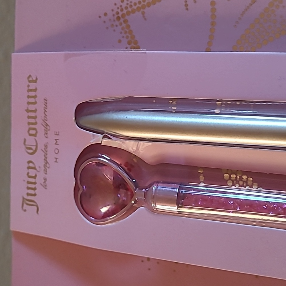 Juicy Couture Pink Journal with Heart Pens - Picture 7 of 9